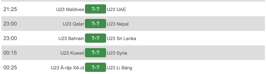 Lịch phát sóng vòng loại U23 châu Á hôm nay 24/3: U23 Việt Nam vs U23 Indonesia